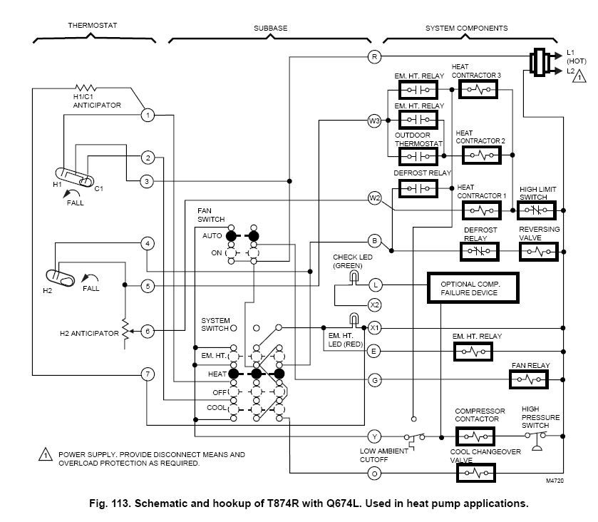 54 Q674l Thermostat Wiring - Wiring Diagram Harness